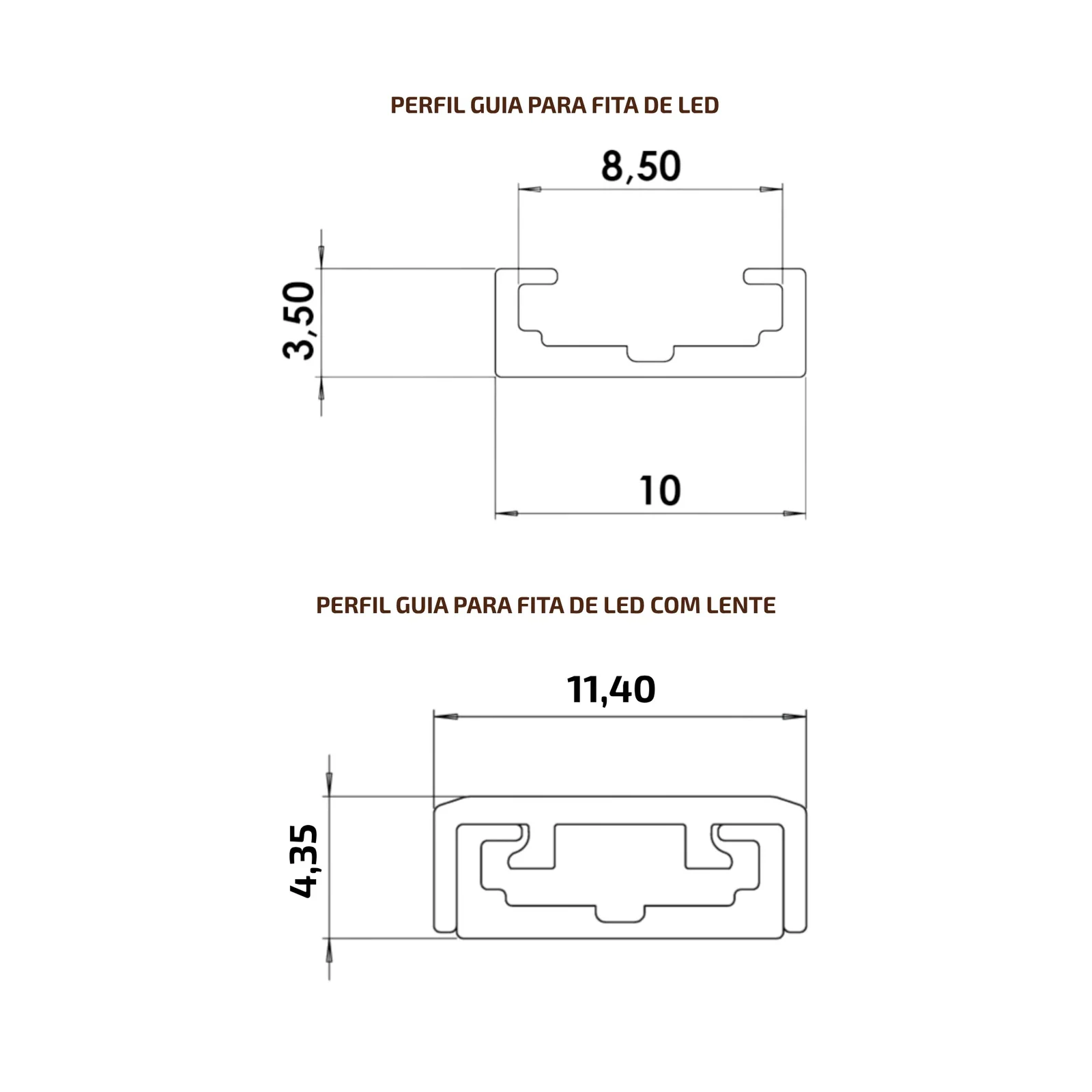 Perfil guia para fita LED — miniatura 3
